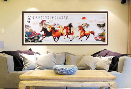 Những đại kỵ khi treo tranh phong thủy trong nhà