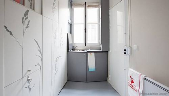 Đầy đủ tiện nghi trong căn hộ 8m2