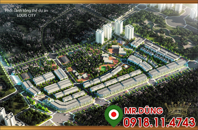 Phối cảnh Biệt thự Liền kề Shophouse Louis City Đại Mỗ