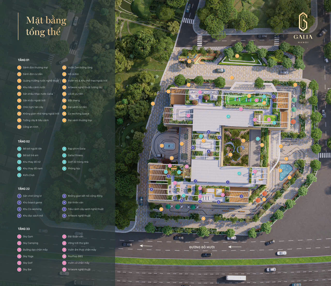 Tiện ích chung cư Galia Hanoi