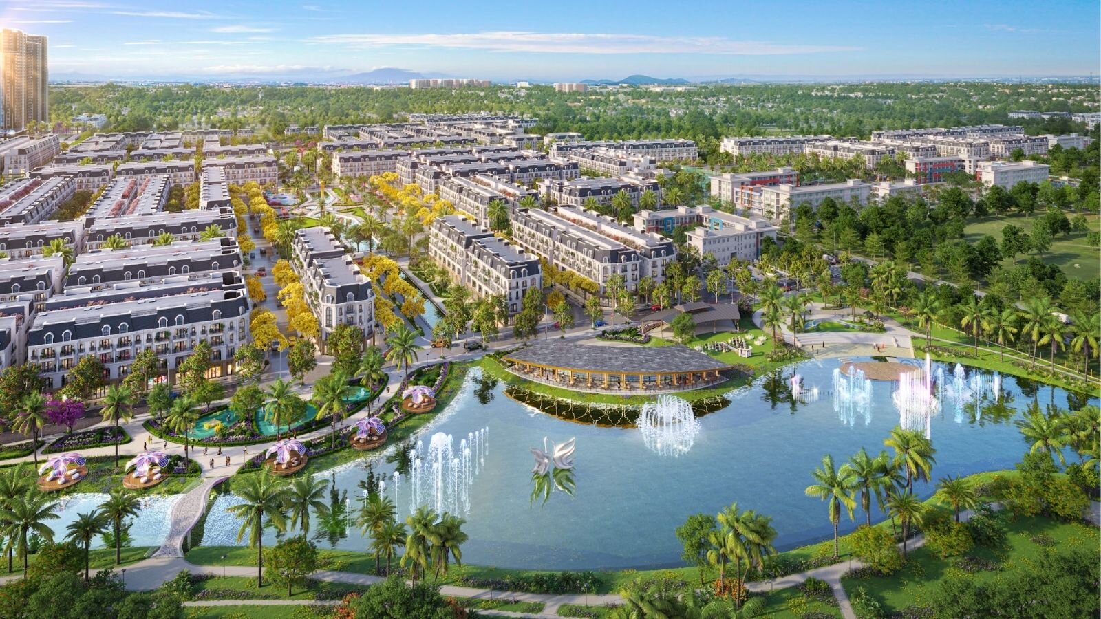 Phối cảnh Khu đô thị Mik Phố Nối Forestia Park