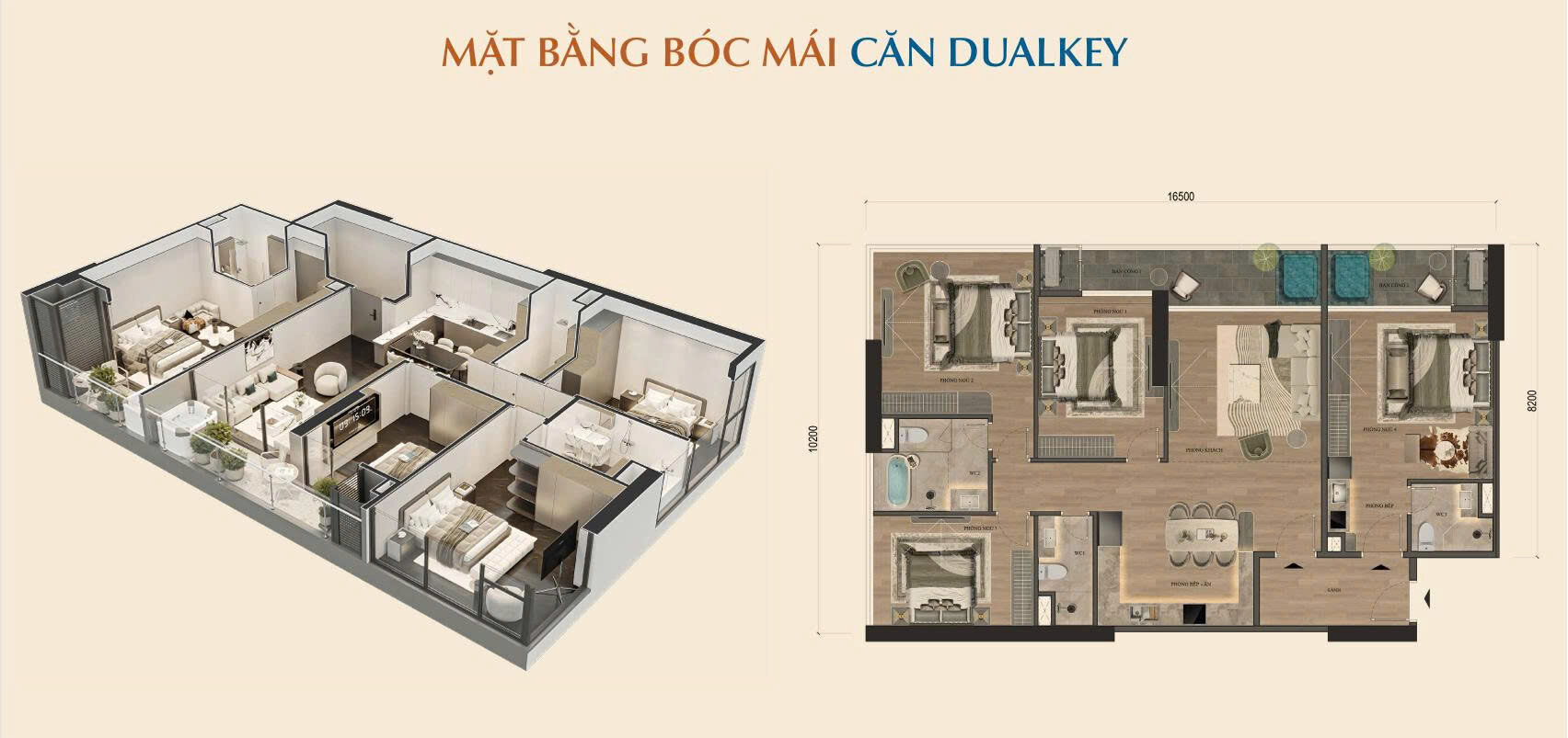 Căn hộ duakey Tòa Avenue Alluvia